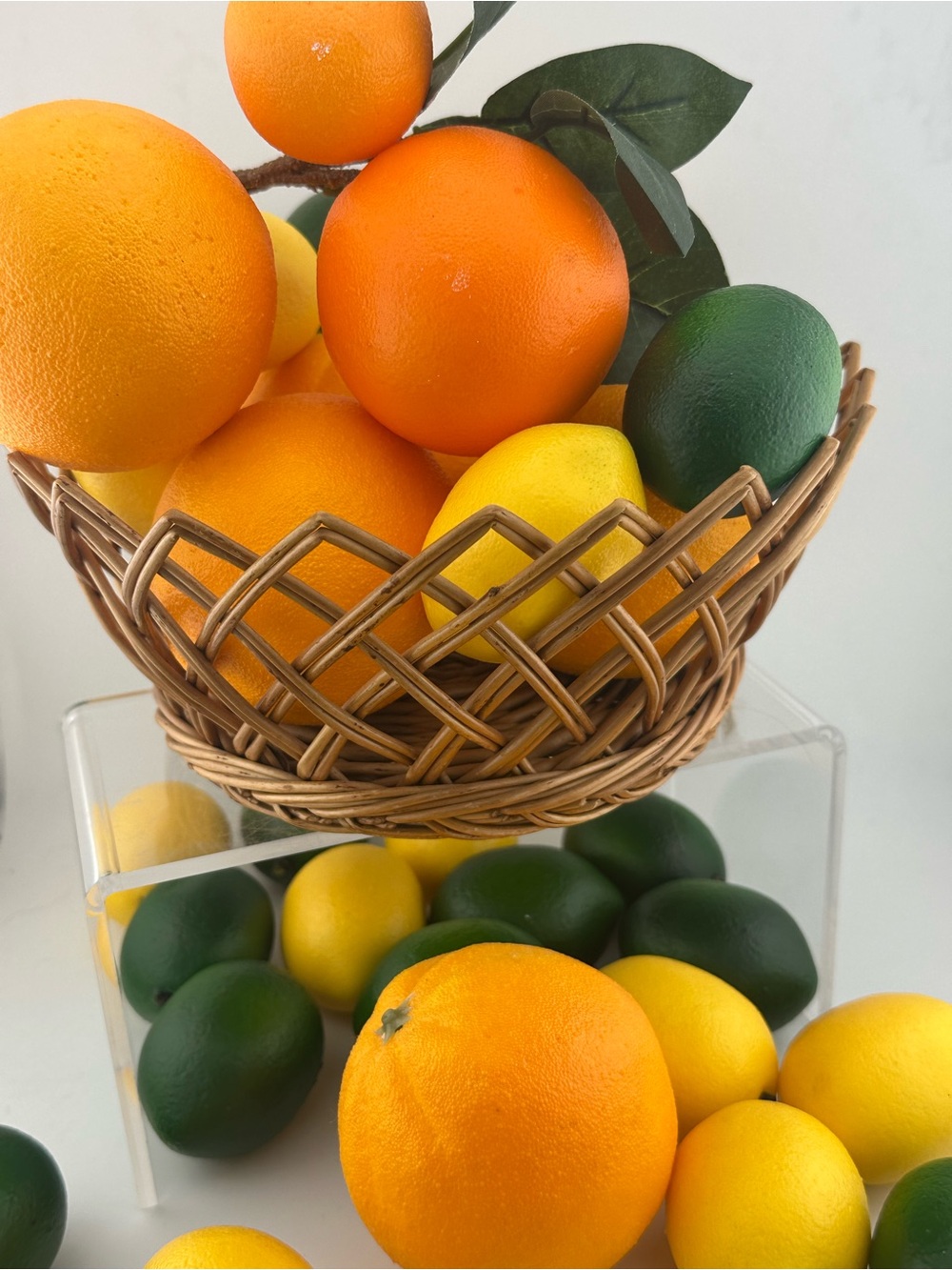 Decorative Artificial Citrus Fruit basket-